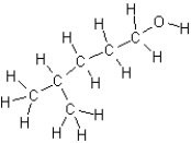 Name the following compound:   A) 4-methyl-1-pentanol B) 2-methyl-5-pentanol C) 1-hexanol D) 4,4-dimethyl-1-butanol