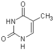 The following structure corresponds to   A) adenine. B) guanine. C) thymine. D) cytosine.