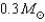 You discover a binary star system in which star A has a velocity of 10 km/s and star B has a velocity of 30 km/s.If you study the system further and find out that the orbital period is 30 days and the orbital separation is 0.3 AU then what are the masses of stars A and B? A)  Star A is   and Star B is   . B)  Star A is   and Star B is   . C)  Star A is   and Star B is   . D)  Star A is   and Star B is   .