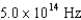 <strong>Light with a wavelength of 600 nm has a frequency of</strong> A) . B) . C) . D) .