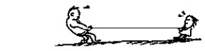 Use the following figure to answer the question:   -Arnold Strongman and Suzie Small each pull very hard on opposite ends of a massless rope in a tug-of-war.The greater force on the rope is exerted by A) Arnold,of course. B) Suzie,surprisingly. C) both the same,interestingly enough.