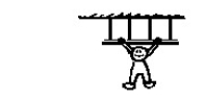 Figure N-3    -If an 800-N man hangs motionless from four vertical strands of rope, then the tension in each strand of rope is A) 0 N B) 200 N C) 400 N D) 800 N Which results in a net force on the man of E) 0 N. F) 200 N. G) 400 N. H) 800 N. 
