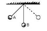 Figure E-2    -A pendulum bob swings to and fro as shown in the sketch. The kinetic energy of the bob A) is maximum at position A, B) is maximum at position B, C) is the same at all positions, And the potential energy is maximum at position D) A. E) B. F) is the same at all positions. 