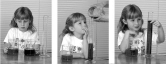 If the child indicated in the third photo that the tall narrow beaker contained more liquid than the short wide beaker, it would indicate thatshe is in the _____ stage of cognitive development.   A) preoperational B) formal operational C) concrete operational D) sensorimotor stage