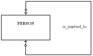 In the figure shown below,which of the following is true?   A)  A person can marry at most one person. B)  A person has to be married. C)  A person can marry more than one person, but that person can only be married to one person. D)  A person can marry more than one person.