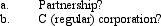 In December 2012,Oriole Company's board authorizes a cash donation of $30,000 to the Monroe County School District.The amount authorized is paid to the county in two $15,000 amounts in January and February 2013.Presuming a calendar year and accrual method taxpayer,when is the charitable contribution deduction available if Oriole Company is a:   