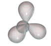Which of the following molecules might have the shape shown below?   A)  AlCl<sub>3</sub> B)  CCl<sub>4</sub> C)  SO<sub>3</sub> D)  TiCl<sub>4</sub>