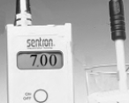 Consider the image below.   If the pH registered is that of a buffer solution, which of the following describes what will happen if some HCl is added the solution? A)  The pH will increase slightly. B)  The pH will decrease slightly. C)  The pH will increase drastically. D)  The pH will decrease drastically.