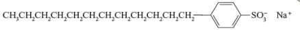 Suppose the following conversion could occur. Which of the following would correctly describe this conversion?       A)  The reactant is nonbiodegradable. B)  Both represent detergent molecules. C)  The product can be broken down by microorganisms. D)  All of the above are correct.