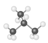 The hydrocarbon model shown below could represent a saturated compound with the general formula C<sub>n</sub>H<sub>2n+2</sub>.  
