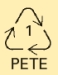 Consider the following polymer segment.   These following recycling symbol could be found on a container make of this polymer.  