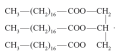 For questons 1-7, consider the molecular structure given in each question, then complete the statement with one of the following terms. carbohydrate protein nucleic acid lipid -The following structure would be classified as a ________________.  