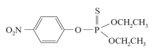 The following substance is a pesticide and based on its structure would be classified as a organophosphate derivative.  