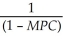 A general formula for the multiplier is A)    . B)    . C)    . D)    .