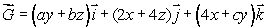 (a)The vector field has the property that the flux of through any closed surface is 0.What is the value of the constant a? (b)The vector field has the property that the circulation of around any closed curve is 0.What are the values of the constants a, b and c?