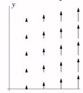 Let f(x, y) be a function that depends on only one of the variables, that is, of the form f(x, y) = g(x) or f(x, y) = g(y) . Could the following picture be the gradient of f?   A) No B) Yes C) Not possible to say
