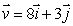 A bird is flying with velocity (measured in m/ sec )relative to the air.The wind is blowing at a speed of 4 m/ sec parallel to the x-axis but opposing the bird's motion.Find the speed of the bird relative to the ground.