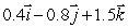 Find a unit vector in the direction of the vector .