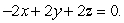 Consider the plane Find, to three decimal places, the shortest distance from the plane to the point