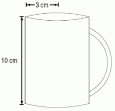  A cylindrically-shaped mug with a 3cm radius and a 10cm height is filled with tea.You have added some sugar to the tea, which tends to settle to the bottom of the mug.It turns out that the density  \rho  of sugar (in gm/cm<sup>3</sup>) in the tea, as a function of the height, h, in cm, above the bottom of the mug, is given by the formula  \rho (h) = 0.025(10 - h) .Which of the following Riemann sums approximates the total mass of sugar (in grams) in the mug of tea?   A)   \sum_{\text {allslices }} 3 \pi(0.025) (10-h)  \Delta h  B)   \sum_{\text {allslices }} 9 \pi(0.025) (10-h)  \Delta h  C)   \sum_{\text {allslices }} 3 \pi(0.025) (10-h) ^{2} \Delta h  D)   \sum_{\text {allslices }} 9 \pi(0.025) (10-h) ^{2} \Delta h