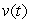 Explain in words what means if is velocity in miles/hour and t is time, in hours.