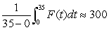 A potato is cooking in an oven.Explain in words what means if is the temperature of the potato, in degrees Farenheit, and t is time, in minutes.