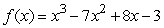 Given , what is the slope of the tangent line to the curve at x = -3?