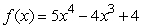 Consider the function .Is f concave up or down at the point x = -0.2?
