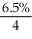 FV = $10 000; PMT = 10 000(0.065)(0.25)= $162.50; a)The interest date preceding the purchase date is 6.5 years before maturity. n = 6.5(4)= 26; P/Y = 4; C/Y = 4; I/Y = 8; i =   <sub> </sub>= 0.02 PP = 10000(1.02)<sup>-26</sup> + 162.50     Market price = $9 245.46 b)The accrued interest two months later     = 0.01625; t =   = 0.5   c)Cash price = $9 245.46 + 81.25 = $9326.71