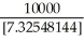 a)PV = 10 000.00; n = 2(4)= 8; i =   = 2% = 0.02; I/Y = 8; P/Y = C/Y = 4;           Programmed solution:   b) Amortization Table (done using Excel):   c)PMT = 1365.10; n = 5(number of payments left); i = 0.02     = $6434.34 Programmed solution:   The difference from the chart is due to rounding.