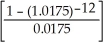 8380.00 = PMT   8380.00 = PMT(10.7395497) $780.29 = PMT Amortization Schedule (done using Excel):  