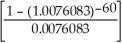 PMT = 4750,i = 0.092 ÷ 4 = 0.023,n = 5 × 12 = 60,c =   =   p =   - 1 = 0.0076083 The amount in the fund 7.75 years from now (annuity begins):   = 4750.00   = 4750.00(48.0273124)= $228 129.73 Today's balance: PV = 228129.73   = $112 729.41