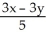 Solve and find the value of x,given:   =   and x + 5y = 38 A) x = 20 B) x = -9 C) x = 9.02 D) x = -17.16 E) x = 4.33