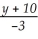 Graph: x =  