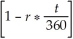 Evaluate p: p = s ,where s = 3120,r = 0.123,t = 295