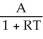 Evaluate P: P = for A = 752,R = 0.145,T =