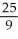 Solve: 2 -   x =   x +  