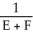 Solve: D =   for F