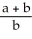 Solve:   =   for b