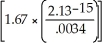 Calculate the following: ln   A) 5.145 B) 1.545 C) -5.154 D) -1.545 E) -5.145