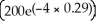 Calculate ln   A) -1.16 B) 0.06 C) 6.458 D) 4.138 E) 198.84