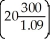 Evaluate ln   A) 5505 B) 8.613 C) 112.35 D) 104.66 E) 8.786