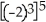Evaluate:   A) 32768 B) -32768 C) -40 D) 256 E) -30