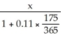 Solve:   + 2x   = $115.10