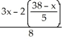 Solve and find the value of x,given:   =   A) x = 20 B) x = -9 C) x = 9.02 D) -17.16 E) 4.33