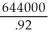 a)Let x represent the sales volume in dollars. Total revenue: TR = x   =   = 58% of revenue = 0.58 Total cost: TC = 215 000 + 0.58x     b)Using the contribution margin approach and assuming that P = $1.00, we obtain: CM = P-VC = 1-0.58 = 0.42 BE volume (in units)=   =   = 511904.76 = 511905 units Capacity =   = 700 000 BE volume as a percent of capacity =   = 73.13% c)FC = $203 800 and VC = 0.62, then CM = 1-0.62 = 0.38 CR =   =   = 0.38 BE in sales dollars =   =   = $536 315.79