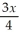 Solve the system of equations:   -   = 6 3x + 4y = 12