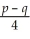 Solve: Q =   for p