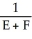 Solve: D =   for F