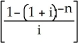 In the following equation:   = PMT   calculate n, if   = 75,000; PMT = 3500; i = 0.028